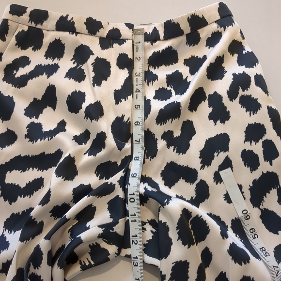 H&M Women's Leopard Print White And Black Pants Size 4 - Picture 7 of 8